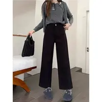 西西  [秋日绝搭] 新款高腰直筒显瘦九分裤