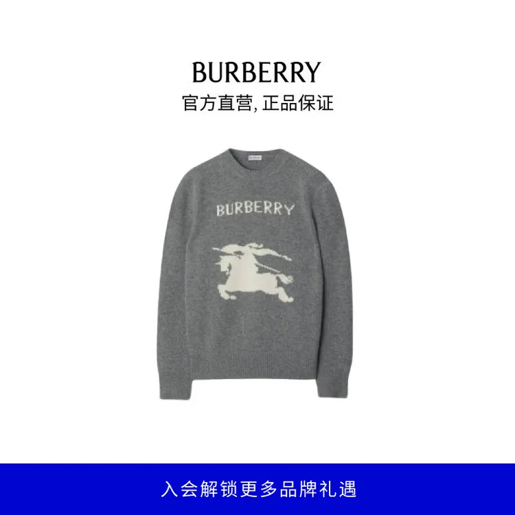 BURBERRY/博柏利【礼物】男装骑士徽标羊毛羊绒混纺针织衫81048781