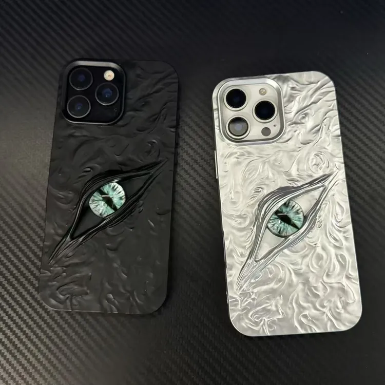 立体恶魔之眼苹果17promax手机壳iPhone16潮酷15适用14创意13/12