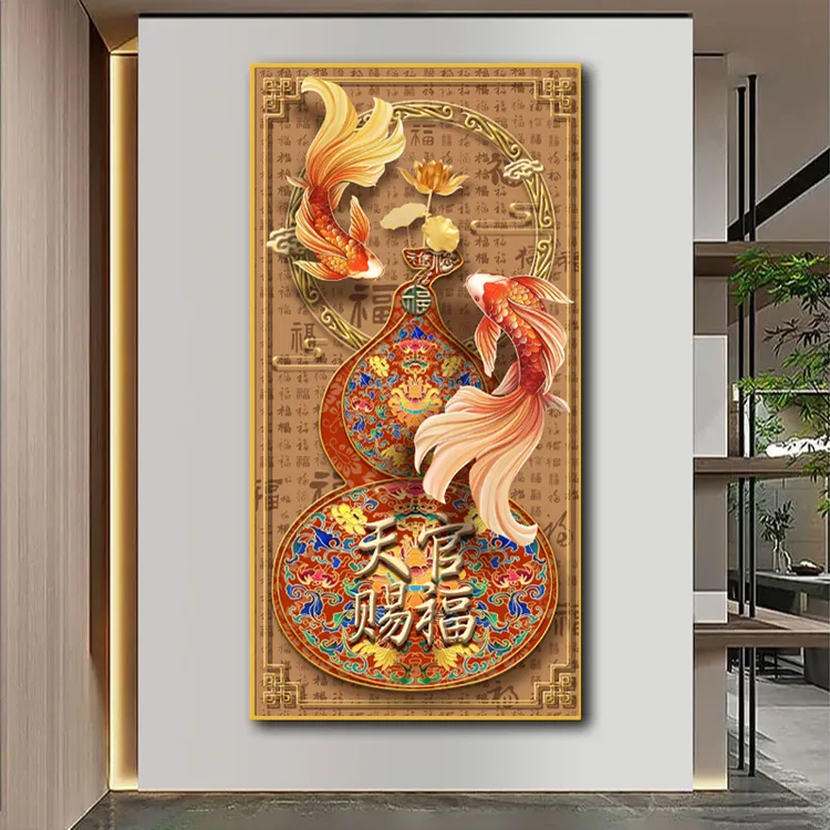 【天官赐福】大气挂画轻奢装饰画字画天官赐福挂画玄关客厅高档感