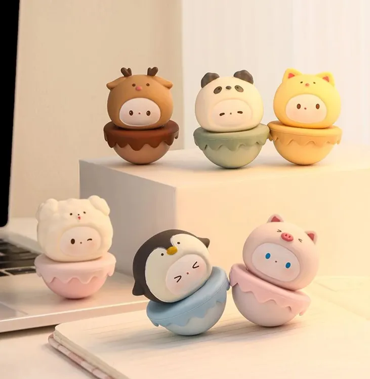 不倒翁情绪稳定治愈小摆件办公室桌面装饰品工位解压器送人礼物