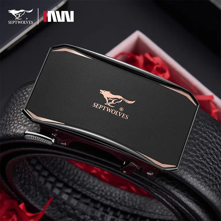 七匹狼皮带男2025新款真皮内穿款真牛皮男士简约有设计感腰带正品