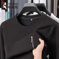 啄木鸟秋季新款拉链款长袖圆领时尚卫衣男士休闲百搭上衣服男装