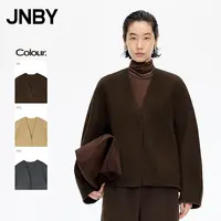 【新品9折预售】JNBY/江南布衣25冬新品呢大衣绵羊毛直筒5P0812370