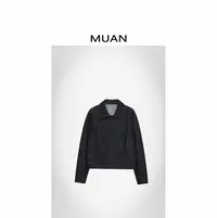 木岸MUAN：《白蓝地牛仔》定制百搭简约牛仔外套上衣女CQ-YJ-25021