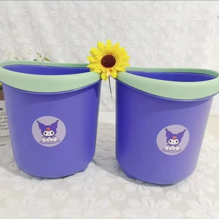 拍一发二塑料库洛米客厅垃圾桶家用宿舍卧室可爱厨房卡通洋气网红