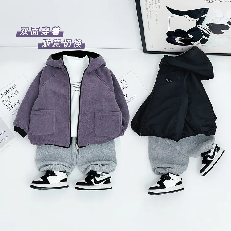 男童加厚外套秋冬款2025新款秋冬装儿童 YL25002 悠悠童话童装