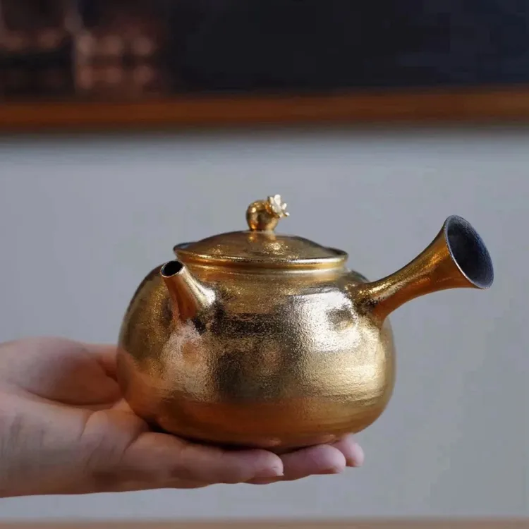 霖松堂石榴侧把壶烧水壶茶壶360ml