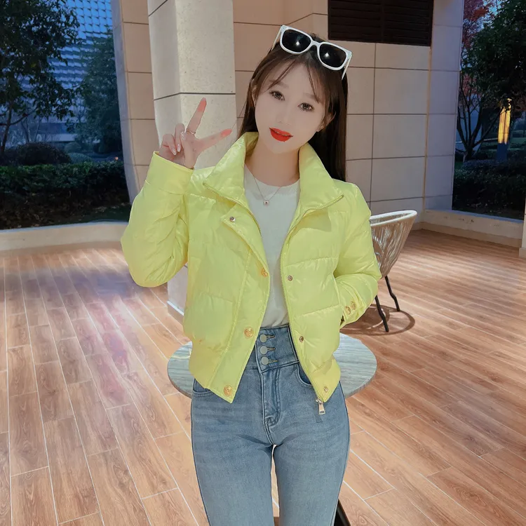 羽绒服轻薄短款正品2025新款时尚洋气小个子白鸭绒冬女款修身外套