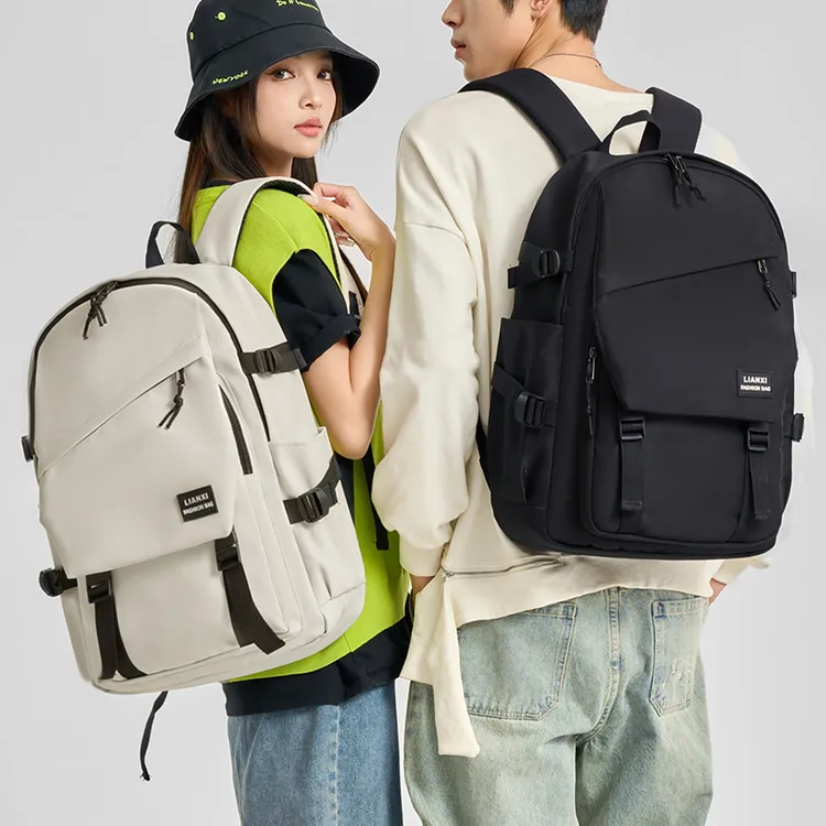 双肩包女士短途轻便大容量旅行背包户外旅游登山电脑包大学生书包