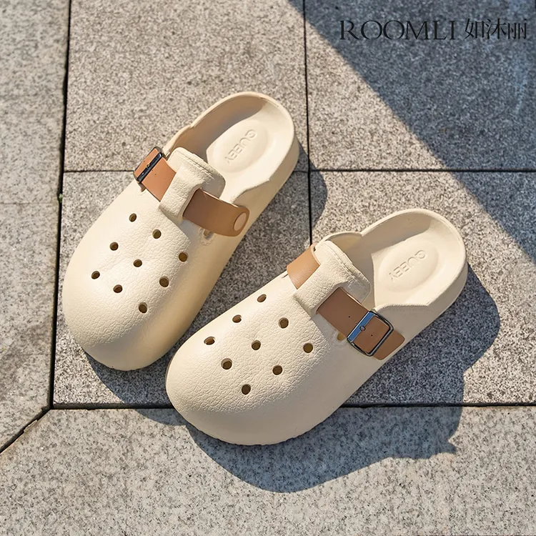 如沐丽勃肯洞洞鞋女款2025新款爆款夏季百搭防滑厚底拖鞋女鞋外穿