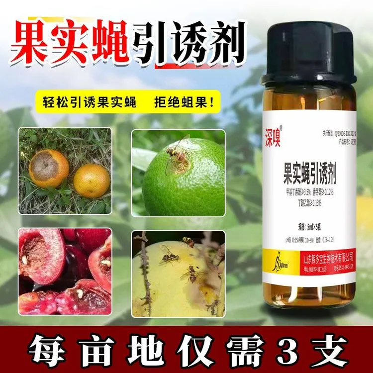 果实蝇引诱剂专用小实蝇针锋雌雄诱捕柑橘果树蛆虫防治克星农用