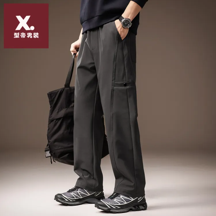 高端美式复古防水工装裤2025秋季新款男士户外潮牌宽松休闲运动裤