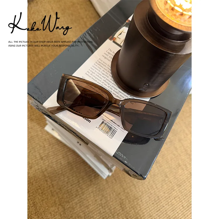 KOKO WNAG 冬季轻奢手工醋酸板材时尚个性方形太阳镜X8145L21S41