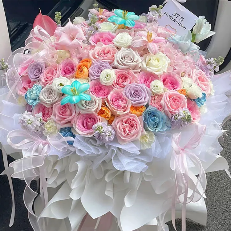 宫崎骏的童话世界动漫风花束送女友爱人春日多巴胺鲜花同城送花门