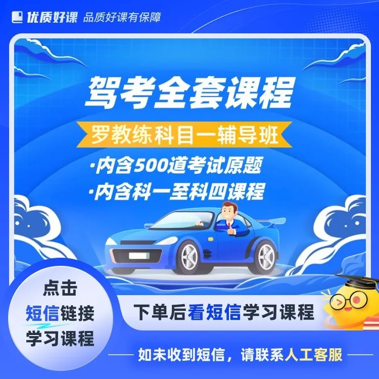 （不发快递）2025年驾考新规全套课程(点短信链接学习课程)