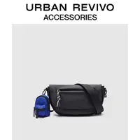 URBAN REVIVO2025冬季新款男士潮流编绳挂件斜挎包UAJB50022