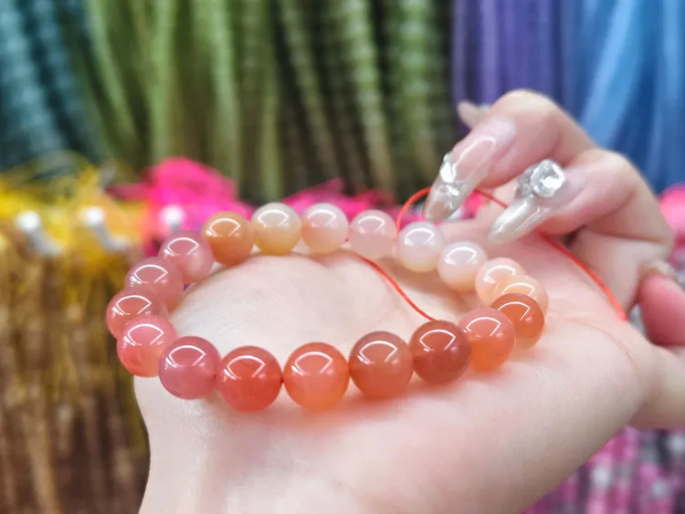 3号链接玛瑙多宝翡翠玉石蜜蜡（散珠DIY）手工编织手串小众珠宝饰品