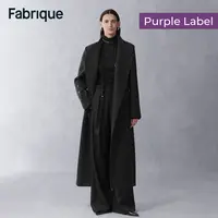 Fabrique Artemise 【紫标】静奢风斜纹绵羊毛双排扣拿破仑长款大衣