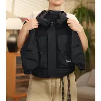 韩版童装春秋季新款亲子户外男女童洋气时尚休闲中大童韩版冲锋衣