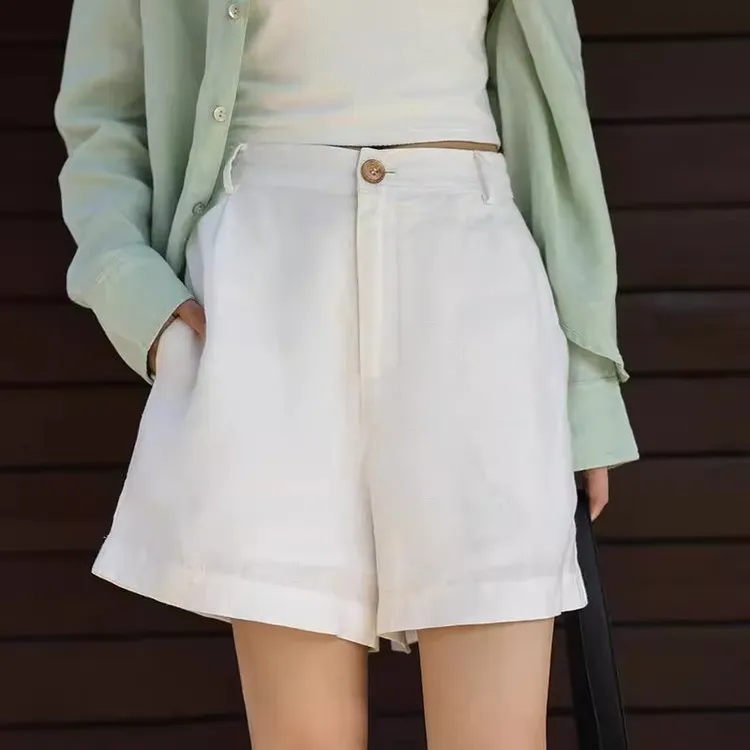 这版型巨爱！巨舒服！高品质百搭短裤女夏季休闲简约A字宽松高腰裤