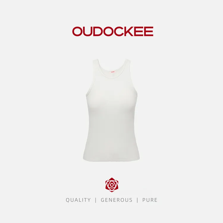 OUDOCKEE 鸥鸥【96棉】背心 女士纯色背心打底吊带 O2501F105T