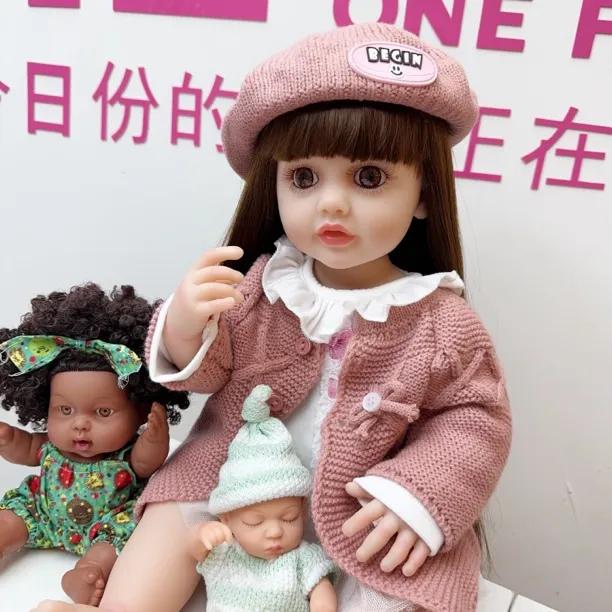 贝贝 全搪胶仿真重生换装智能对话娃娃陪伴玩具女孩生日礼物