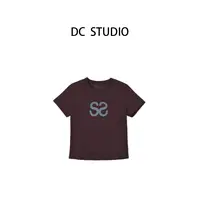DC STUDIO【伊人相拥】2025新款夏装时尚休闲百搭潮流印花圆领T恤