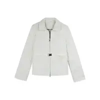 50504--小香风菱格翻领夹薄棉服收腰显瘦短外套2530