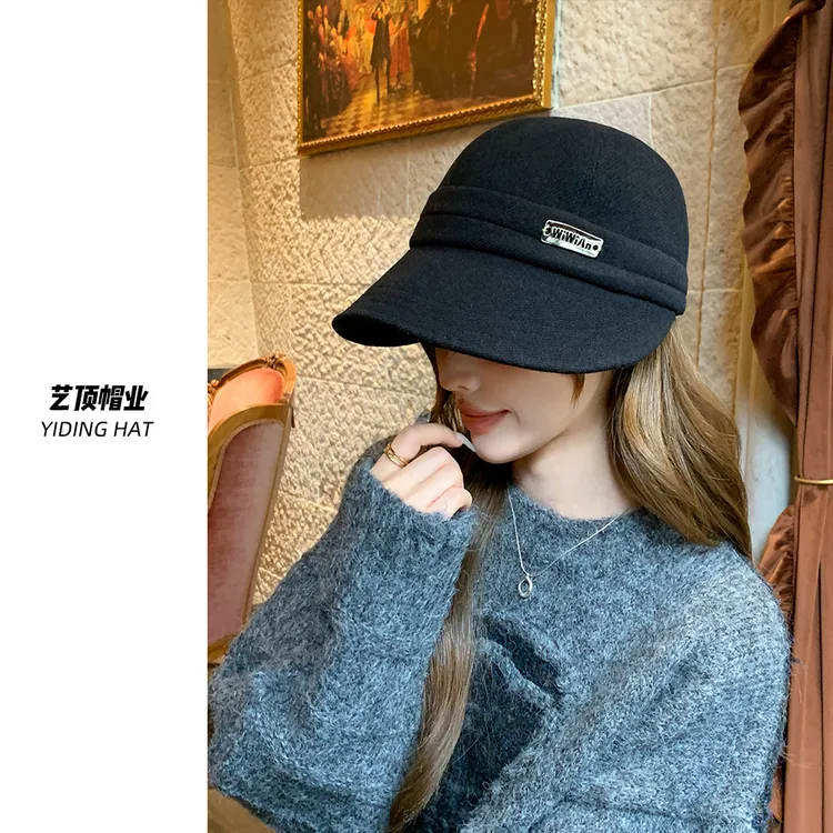 帽子女款2025新款时尚韩版百搭遮阳防晒渔夫帽大头围显脸小鸭舌帽