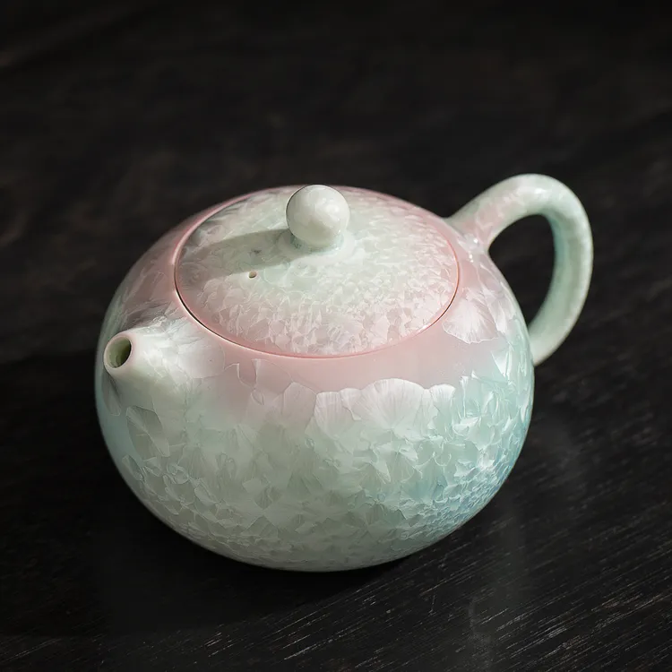 结晶釉西施壶女士功夫茶具带过滤泡茶壶高颜值陶瓷茶壶2025新款
