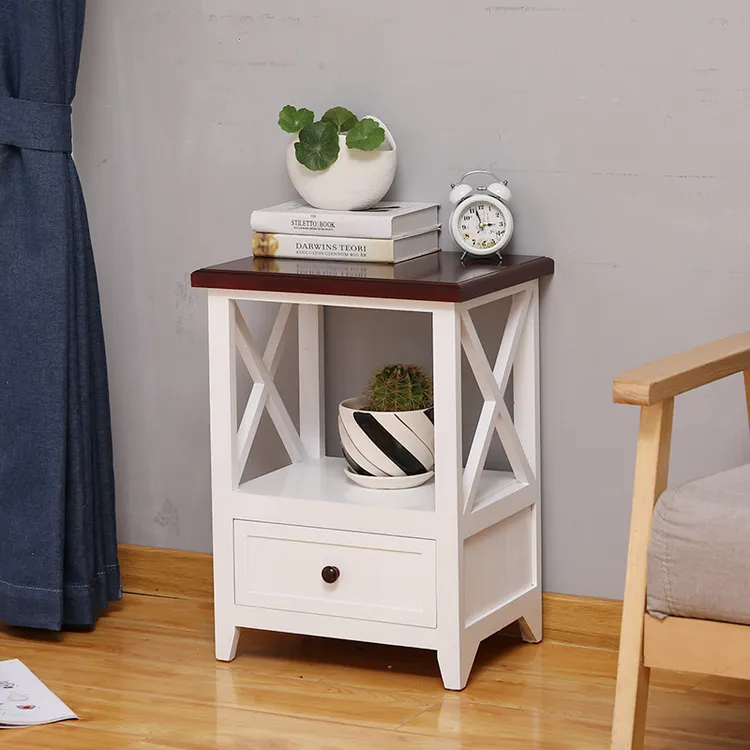 美式实木斗柜抽屉式收纳柜家用多功能储物置物小柜子北欧式床头柜