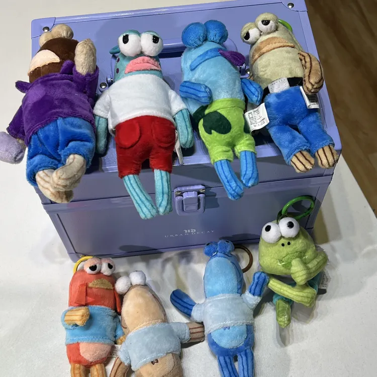 老秀精选｜高版本祖国版平替海绵宝宝比奇堡居民小公仔钥匙扣包挂