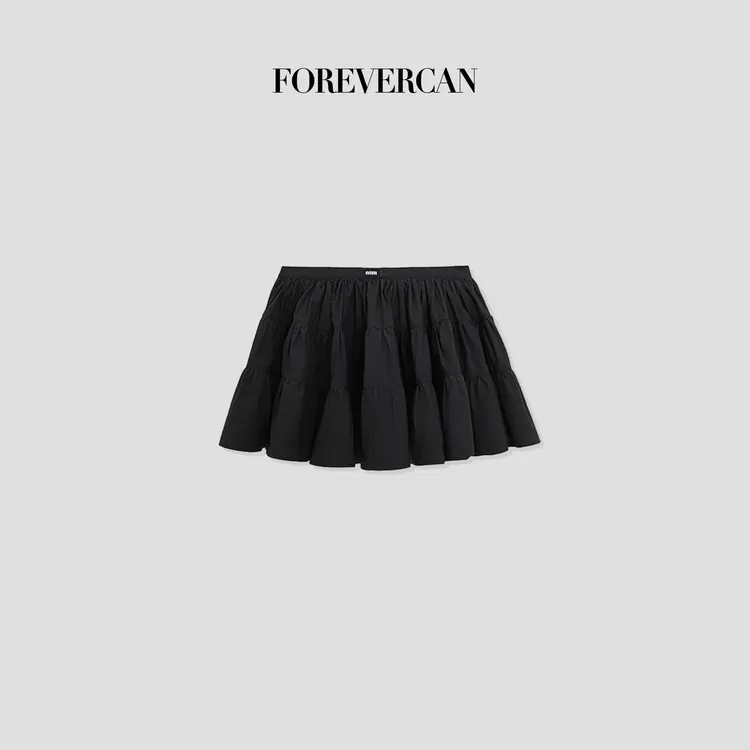 FOREVERCAN“黑巧可露丽”m1u家蓬蓬蛋糕裙半身裙裤 SD21716