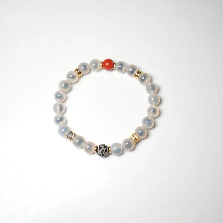 岚宫措｜九眼天珠手链 L944