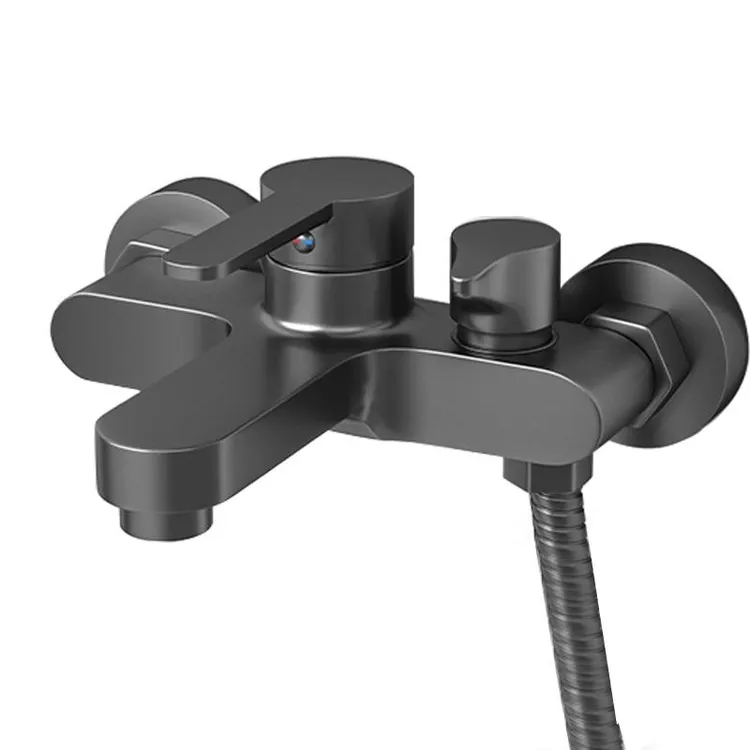 全铜淋浴花洒套装沐浴水龙头淋雨增压浴室浴缸冷热混水阀通