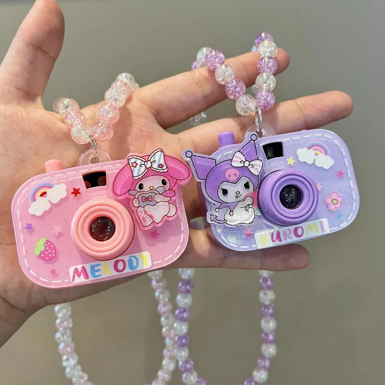 三丽鸥系列投影相机男女儿童美乐蒂库洛米幼儿创意相机小礼物首饰