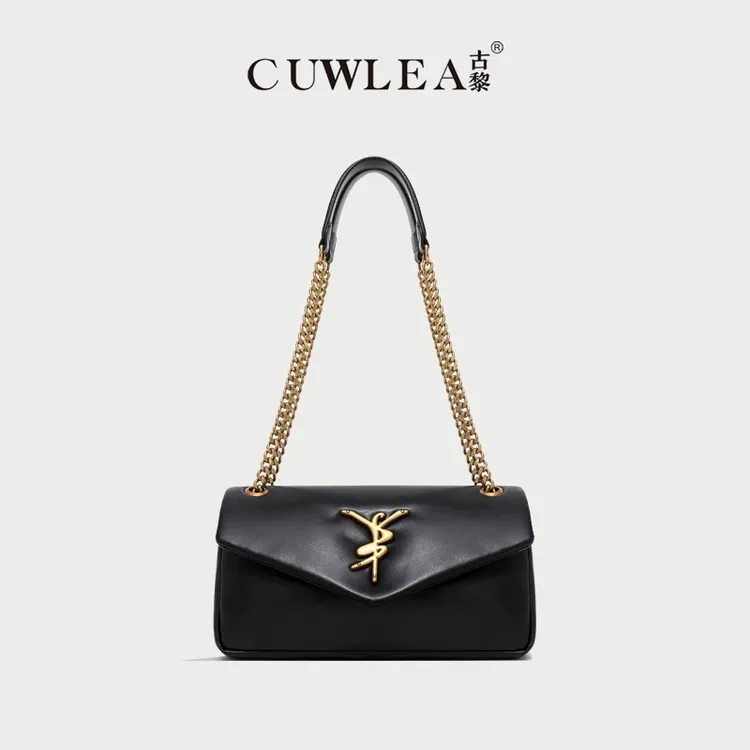 【工厂直销】CUWLEA/古黎新款百搭女包单肩斜挎包GL-9046(配礼盒）