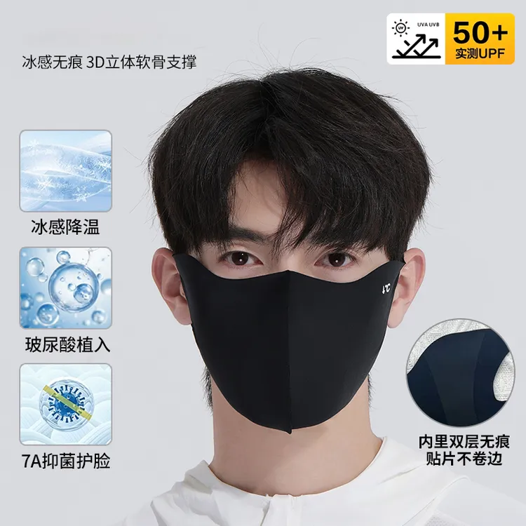 脸部防晒面罩遮全脸男士马术冰丝骑车夏季薄款护眼角女款开车口罩