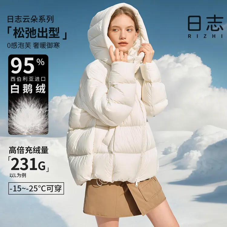 日志【ZG】云朵系列超柔连帽保暖羽绒服户外宽松AD54Y605