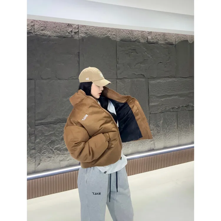 BXLT｜冬季加厚棉服麂皮绒外壳面包服保暖立领百搭棉衣外套情侣