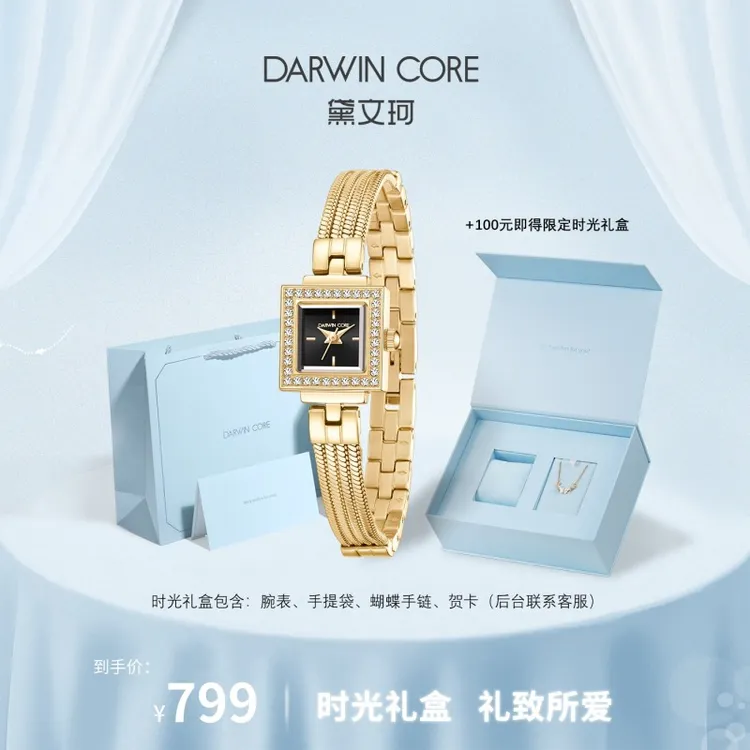 DarwinCore黛文珂手表女小金屋轻奢高级感腕表送女朋友生日礼物商品图