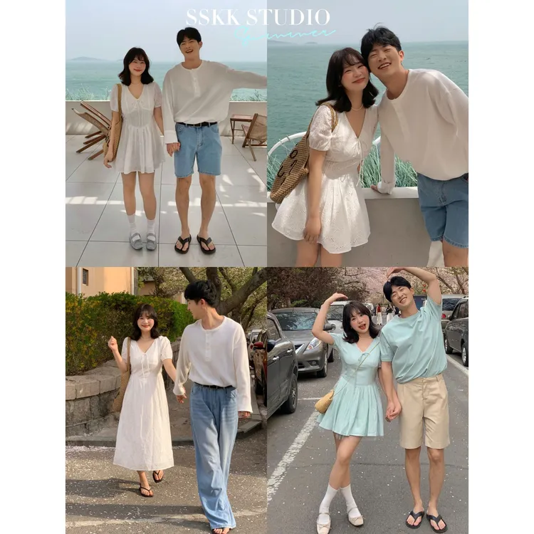 KMZY/KMZY山_山【甜心白茶】微胖女装韩版烧花工艺V领连衣裙长短款