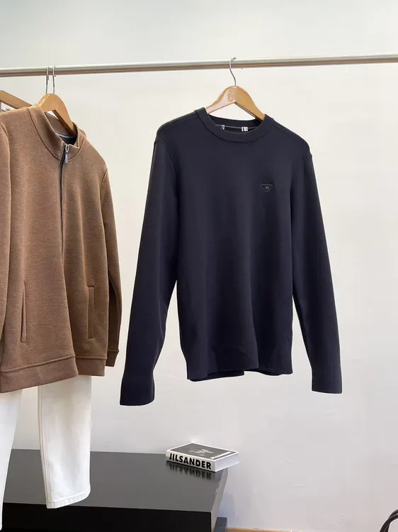 T羊毛混纺！商场D 男士提花针织休闲圆领秋冬毛衣 C2 男装 H7623