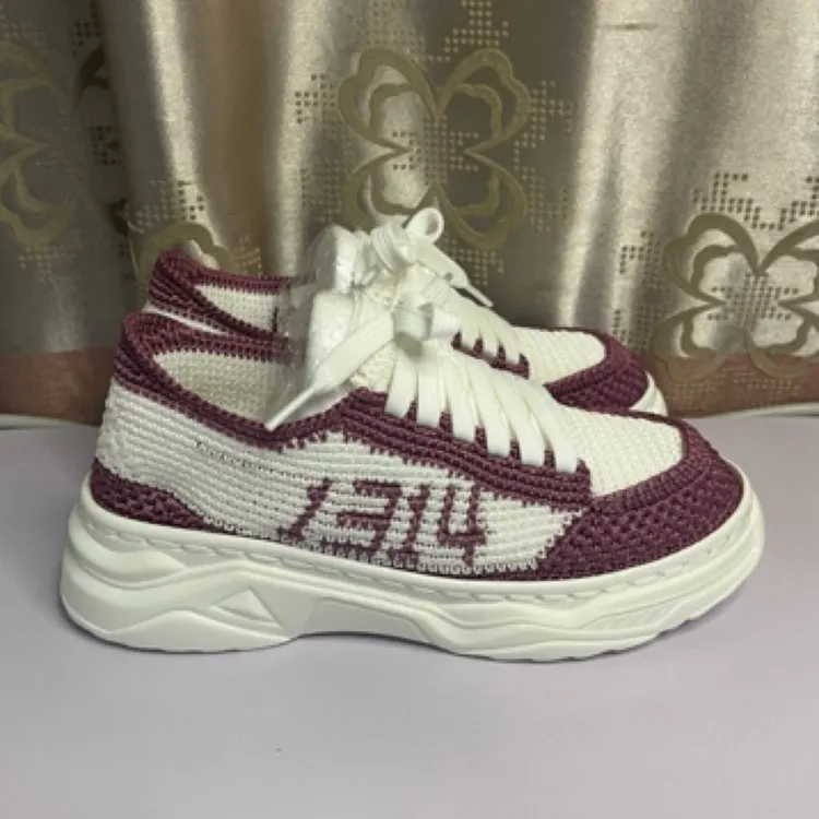 成品手工钩织运动鞋1314款 男女通款 四季单鞋 正码正拍