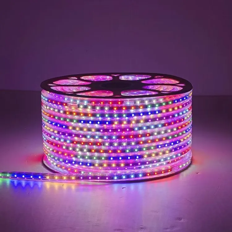 双面亮灯带彩色跑马灯条防水防冻客厅阳台户外装饰灯