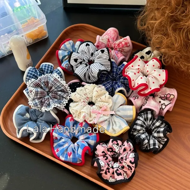 手作迷你发圈 1-2岁 直径6-7厘米小拇指圈口 20包邮