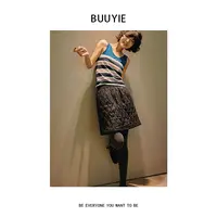 BUUYIE 25SS【月下】秋季新款复古个性百搭显瘦半身裙 250917