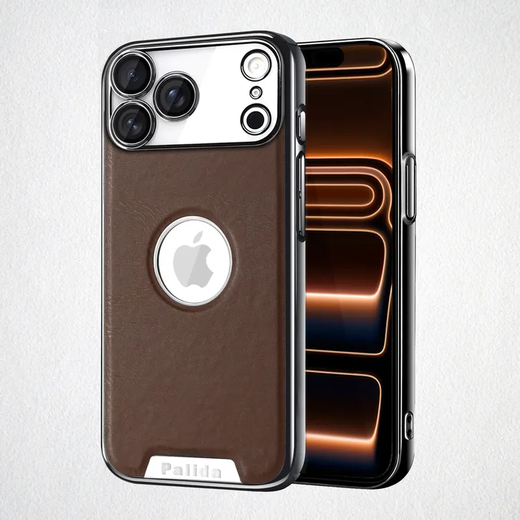 适用苹果17promax镜头全包手机壳iphone16防摔新款高级感男士商务