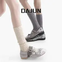 DAJUN大俊 叠穿镂空堆堆袜（韦雪同款）